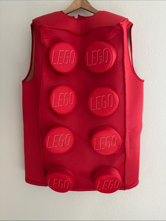 Lego Other - Adult Red Lego Brick Costume OS Halloween | Dress Up | Costume Party |